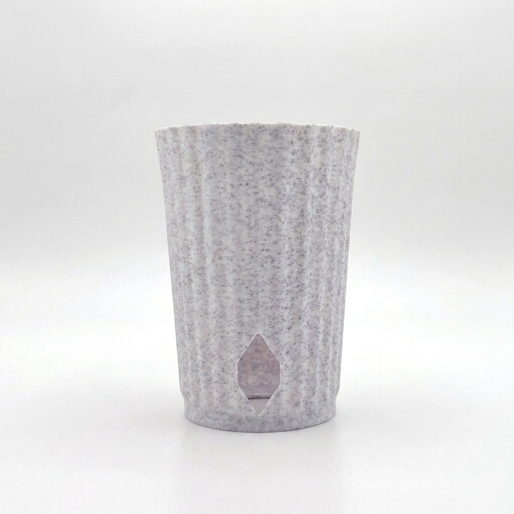 White marble cover pot